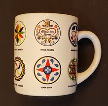 Hex Sign Coffee Mug Pennsylvania Dutch Amish Good Luck Symbol Ceramic Te... - £15.74 GBP