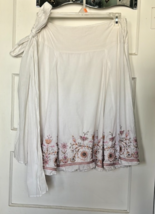 Joe Benbasset White Floral Embroidered Skirt Size 9 - $20.10