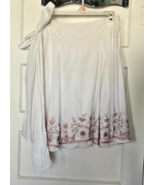 Joe Benbasset White Floral Embroidered Skirt Size 9 - $370.97 MXN