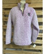 NEW US Army Purple Fuzzy Fleece Zip Up Sweater Woman&#39;s Size M KG - $33.93 CAD