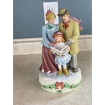 Treasured Memories Sweet Sounds Of Christmas Porcelain Bisque Musical  S... - $13.00 CAD
