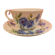 Adderley Coneflower fine bone China teacup and saucer - £16.44 GBP
