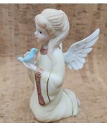 Vintage 1987 Lefton China Angel with Bluebird 06496 The Christopher Coll... - £31.02 GBP