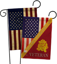 Home of USMC Burlap - Impressions Decorative USA Vintage Applique Garden Flags P - £27.49 GBP