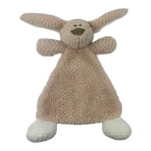 Demdaco Nat &amp; Jules Lovey Bunny  Puppy Plush Security Blanket Rattle Animal - £15.53 GBP