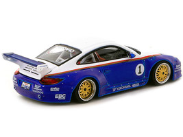 997 Old &amp; New Body Kit #1 Blue Metallic and White with Stripes &quot;Recaro&quot; &quot;Hobb... - £23.49 GBP