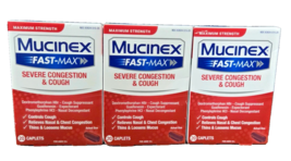 Mucinex Fast-Max Severe Congestion &amp; Cough 3 pack(60 caplets total) - $29.47