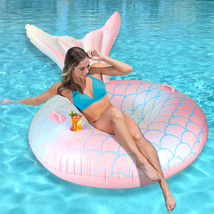 Water Sofa Swimming Inflatable Recliner Mermaid - £49.07 GBP
