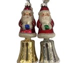 Midwest-CBK Santa Bell Hand Blown Glass Ornament  4.5 inches high NWT NOS - £8.96 GBP