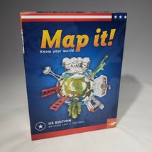 Map It! Know Your World US Edition Family Open Box Sealed Cards and Tokens - $12.95