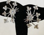 Earrings clear floral  3 thumb155 crop