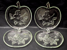 Vintage APPLE By ORCHARD 8&quot; Luncheon Snack Dessert Plates - Set Of 4 - U... - $30.34