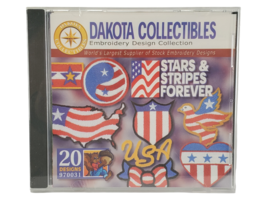 Dakota Collectibles Embroidery Design CD - Stars &amp; Stripes Forever - £7.06 GBP