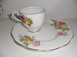 Queen Ann Compatible with England Cup and Cake Plate Manor Roses[87] - £30.05 GBP