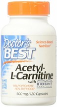 Acetyl-L-Carnitine with Biosint 500 Milligrams 120 Veg Capsules - £39.18 GBP