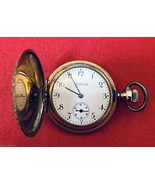 ca 1906 LADY WALTHAM 0s HUNTER 16 J GOLD FILLED POCKET PENDANT WATCH RUN... - $358.43 CAD