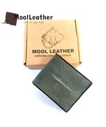 Men Wallet Stingray Leather genuine stingray skin Gray Color  - $30.00