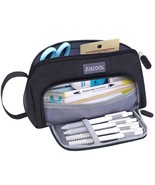 Big Capacity Pencil Case Up To 70 Pencils Pen Pouch Holder Bag Large Sto... - £15.66 GBP