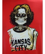 John Lennon Skeleton Kansas City Graphic Print Red Rare Cotton T Shirt M... - $24.91