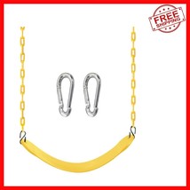 Child-Safe Convertible Swing Set Seat with Heavy-Duty Chains in Yellow - $935.95 MXN