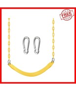 Child-Safe Convertible Swing Set Seat with Heavy-Duty Chains in Yellow - $935.95 MXN
