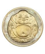 12oz Fine Silver Collecable Round Buddha/ Lotus Flower Design Two Tone F... - $20,713.65 MXN