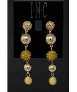 I.N.C Gold-Tone Beaded Balls Drop Earrings - $9.00