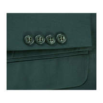 Men RENOIR suit Solid Two Button Business Formal Year Round Slim Fit 201-9 Green image 5