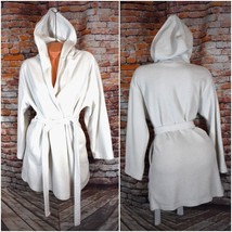 Victorias Secret XS/S Terry Cloth Tie Belt Pocket Robe Housecoat White - £24.48 GBP