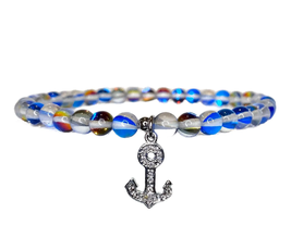 Marsha Glowing Blue Anchor Ankle Bracelet - £29.49 GBP