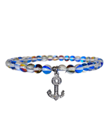 Marsha Glowing Blue Anchor Ankle Bracelet - £29.07 GBP