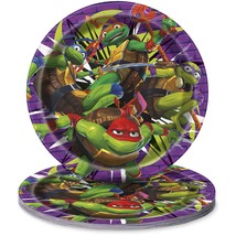 TMNT Lunch Dinner Plates 9&quot; 8 Ct Teenage Mutant Ninja Turtles - £3.57 GBP