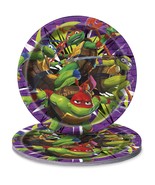 TMNT Lunch Dinner Plates 9&quot; 8 Ct Teenage Mutant Ninja Turtles - £3.61 GBP