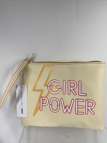 Girls Wristlet Bag Conair  7&quot; x 9&quot;  &quot;GIRL Power&quot; Sophia Joy Zip Closure ... - $3.79