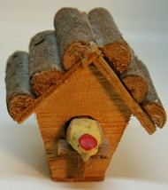 Wood Birdhouse and Bird Magnet - £11.98 GBP