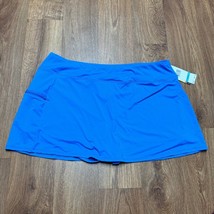 Beach House Womens Solid Blue Swim Skirt Bottom Attached Shorts Size 20W... - £26.65 GBP