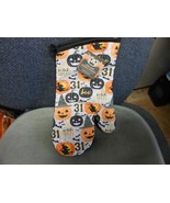 Halloween Kitchen Oven Mitt Pumpkins / Witches 7&quot; X 13&quot; NEW 100% Cotton ... - $161.42 MXN
