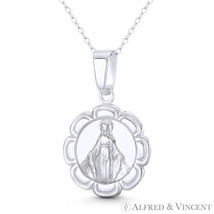 Holy Mother of God Virgin Mary 925 Sterling Silver Immaculate Conception Pendant - £19.87 GBP+