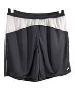 Asics Mens Volleyball Training Shorts Size M Medium Black White X-Over - £19.09 GBP