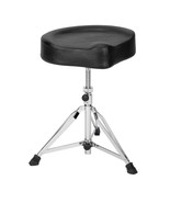 Swivel Saddle Stool Drum Throne Liftable Drummer Chair Padded Seat Foldi... - $61.99