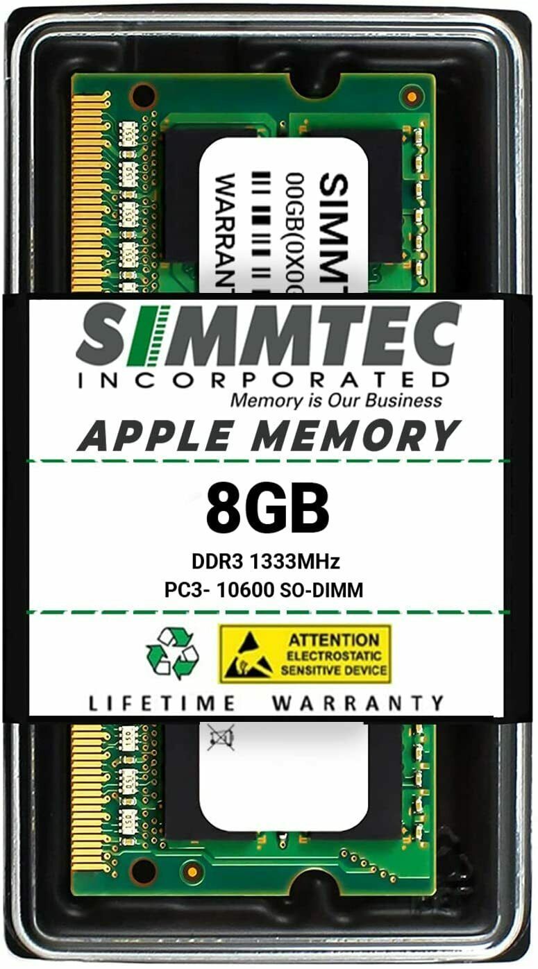 Simmtec 8GB RAM for Apple MacBook Pro (Early/Late 2011), iMac (Mid 2010 27 inch - £19.66 GBP