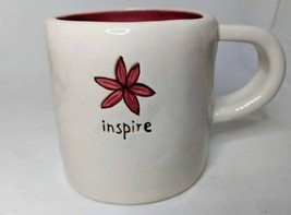 Starbucks Coffee 2008 Inspire Hand Painted Pink Flower Ceramic Coffee Mu... - $11.85