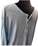 Lucky Brand Mens XXL Light Blue Pullover Sweater Soft Knit Long Sleeve H... - $418.40 MXN