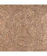 Sallie Tomato Embossed Paisley Pro Cork Fabric 1/2 Yard - $44.52 CAD