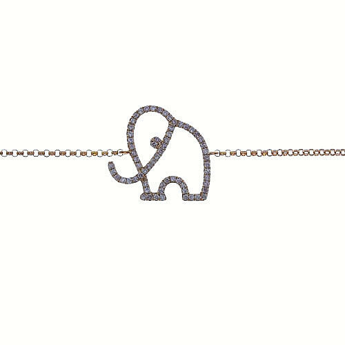 Primary image for ARGYLE Pink Diamonds - Bracelet 0.20ct Natural Fancy pink 18K 1 Grams Elephant