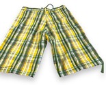 NWT KOMAN JEANS Plaid Long Shorts Y2K Bermuda XL - £24.81 GBP