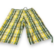 NWT KOMAN JEANS Plaid Long Shorts Y2K Bermuda XL - £24.60 GBP