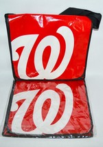 MLB Washington Nationals 2 Red 13&quot;x14&quot; Fold Over Shoulder Bags SGA - £15.02 GBP