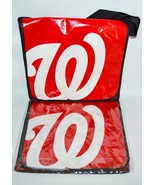MLB Washington Nationals 2 Red 13&quot;x14&quot; Fold Over Shoulder Bags SGA - £14.78 GBP