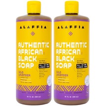 Alaffia Skin Care, Authentic African Black Soap, All in One Liquid Soap, Moistur - £56.74 GBP